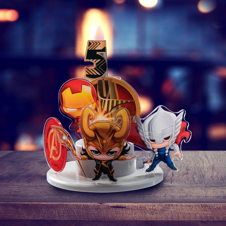  復仇者聯盟系列 智慧擬真電子蠟燭燈