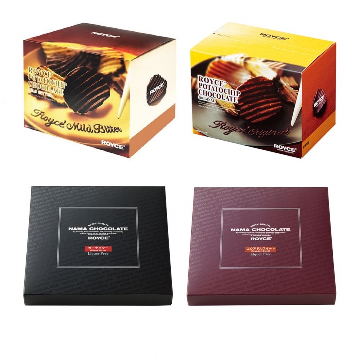  Royce 生巧克力及洋芋片4入套組(廠商直寄)