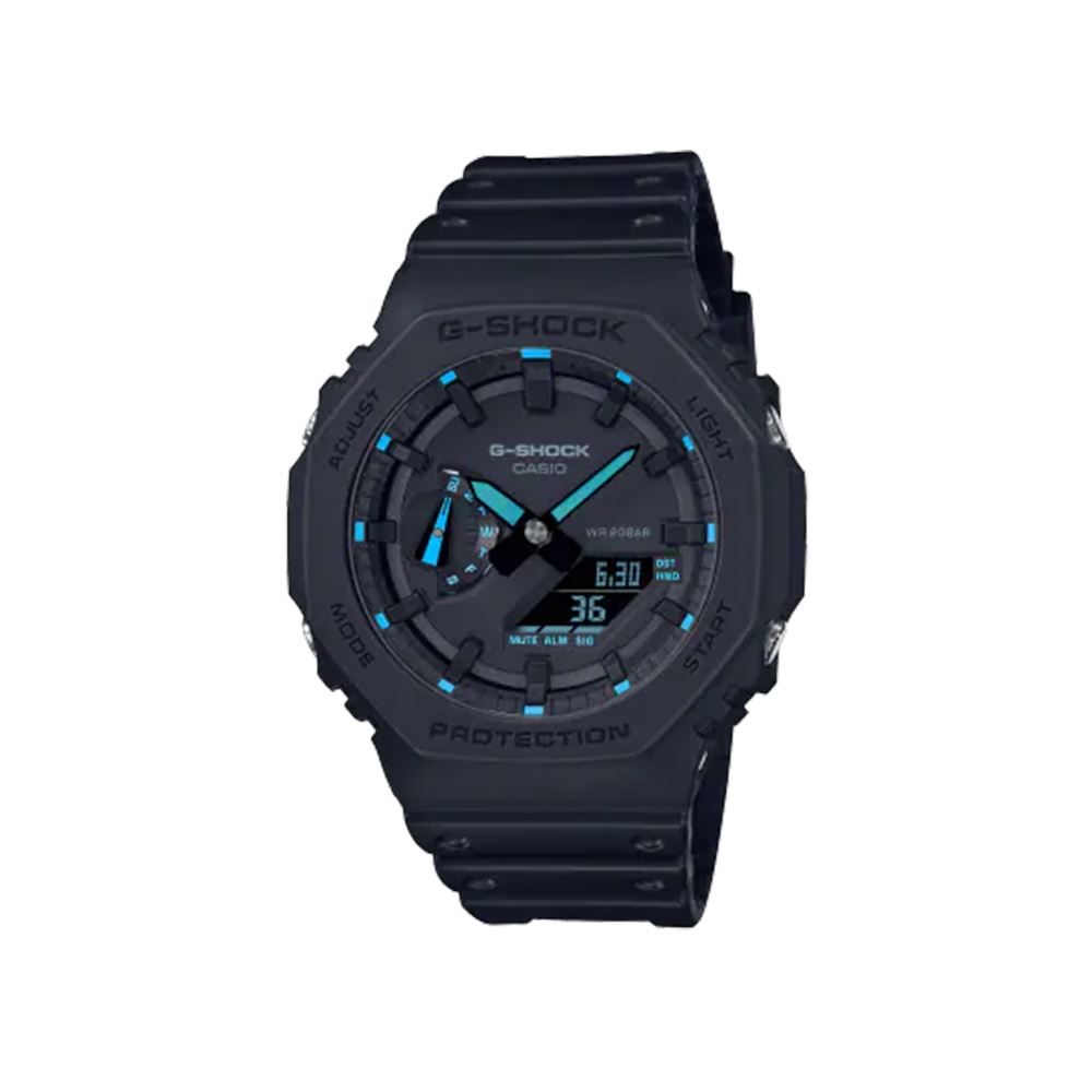 CASIO G-SHOCK腕錶 指針 數位 Neon Accent 系列 GA-2100-1A2