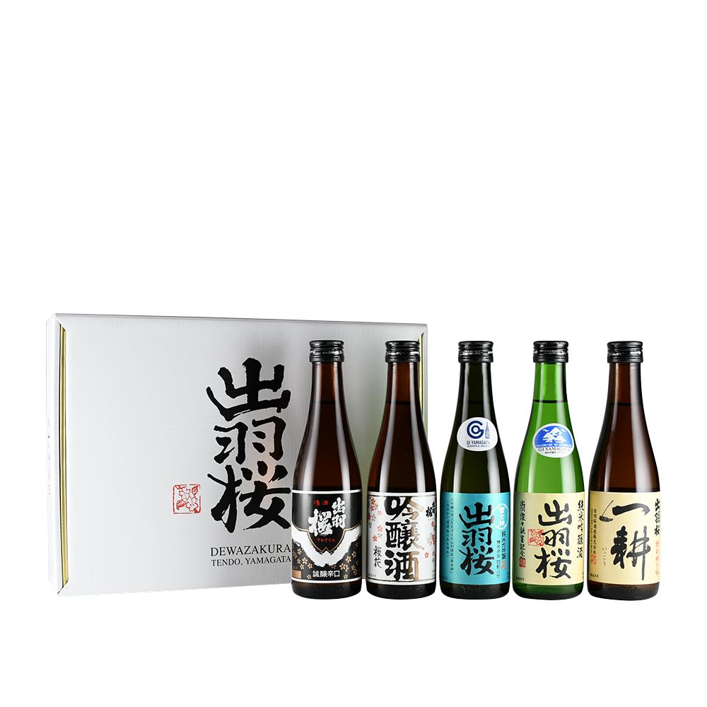 null 出羽櫻清酒禮盒0.3L*5日本清酒