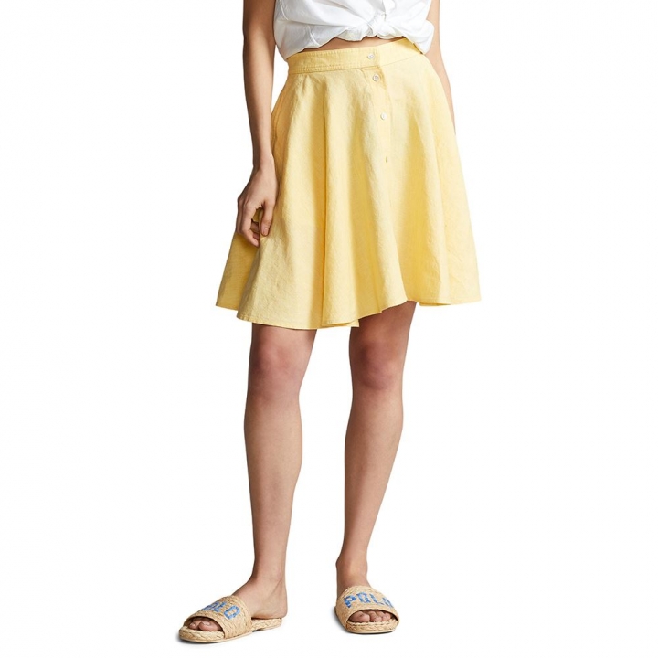 MLO SKT-MINI-A LINE 9/1 YD LINENSKIRT裙子