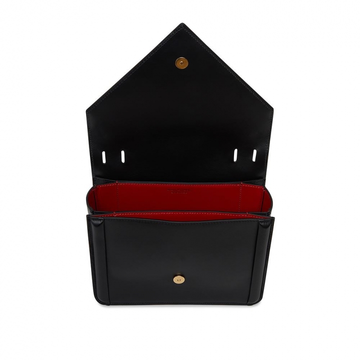 M Frame Box bag-Black/FLAMMA-WS23H074PLM Frame Box bag-黑紅