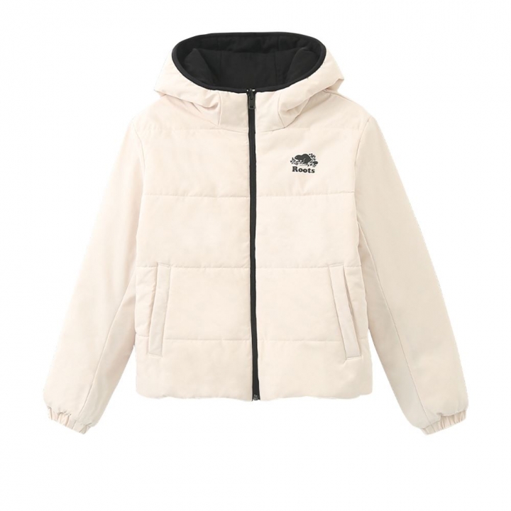 REVERSIBLE PUFFER HOODIERoots 女裝- 城市悠遊系列 雙面穿外套