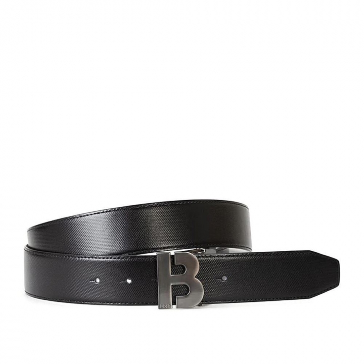 BOSS REVERSIBLE BELT IN LEATHERBOSS B ICON雙面皮革皮帶