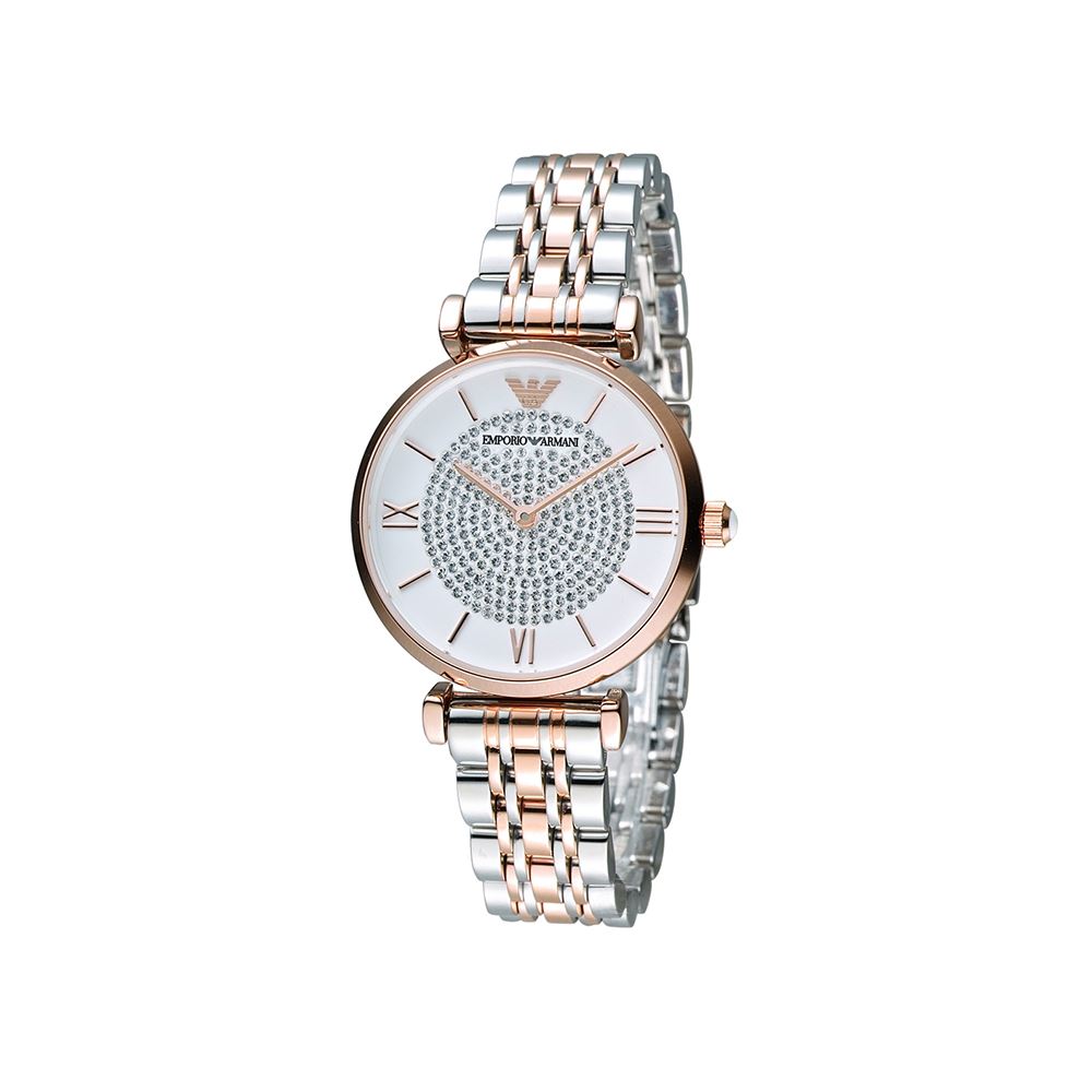 Emporio Armani GIANNI T-BAR 復古時尚經典女錶