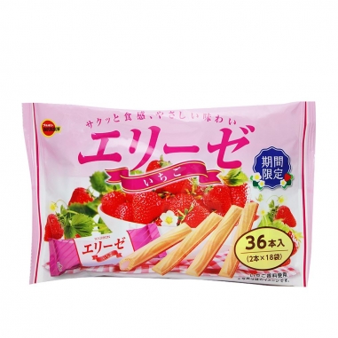 Bourbon北日本 艾莉絲捲心餅家庭包草莓風味