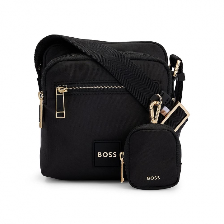 BOSS REPORTER BAG IN RECYCLED FABRIC WITH GOLD-TONE HARDWARE
RESPONSIBLEBOSS HOLIDAY 腰包