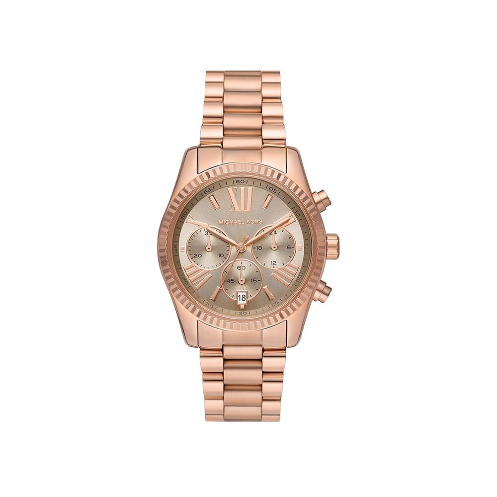 Michael Kors Lexington 沉穩奢華玫瑰金腕錶