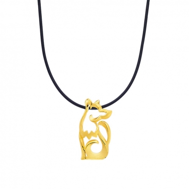 LUCKY DOG GOLD PENDENT好運生肖黃金項墜-狗