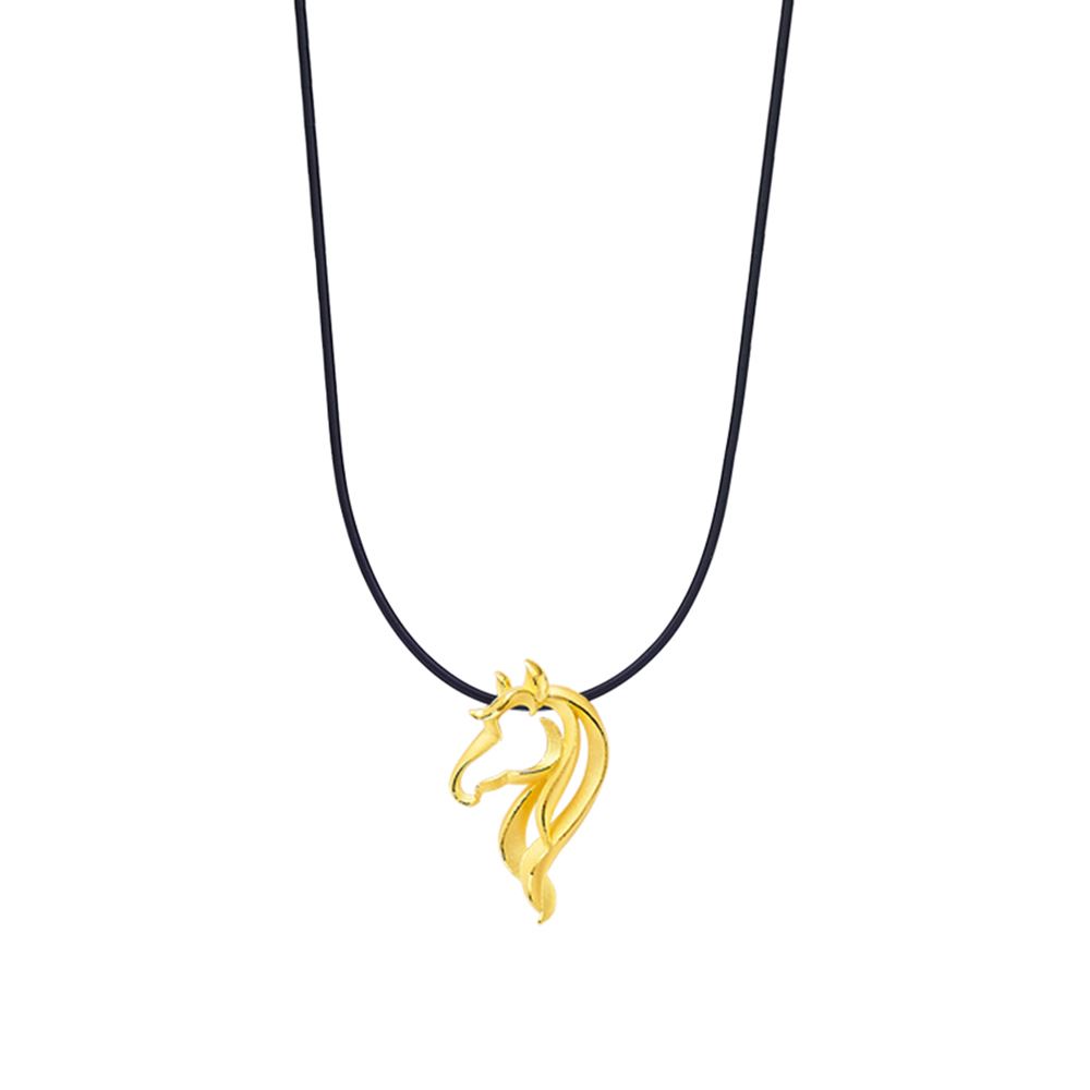 Ever Rich Jewelry 好運生肖黃金項墜-馬