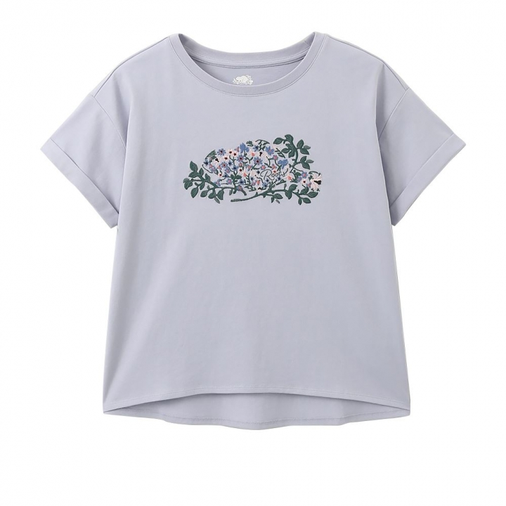 GARDEN COOPER RELAXED T-SHIRTRoots女裝-舒適生活系列 刺繡花卉海狸短袖T恤