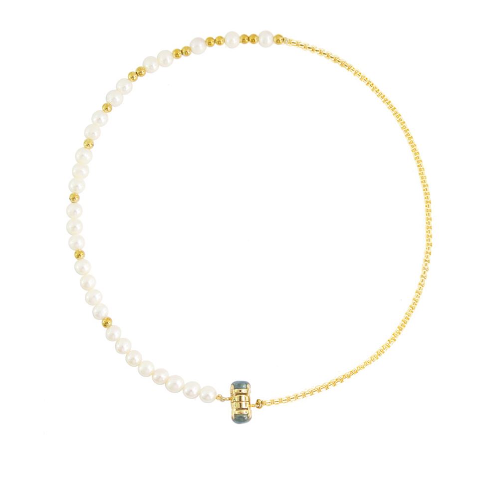 OLIVIA YAO PUPPLS金色珍珠吸磁短鍊