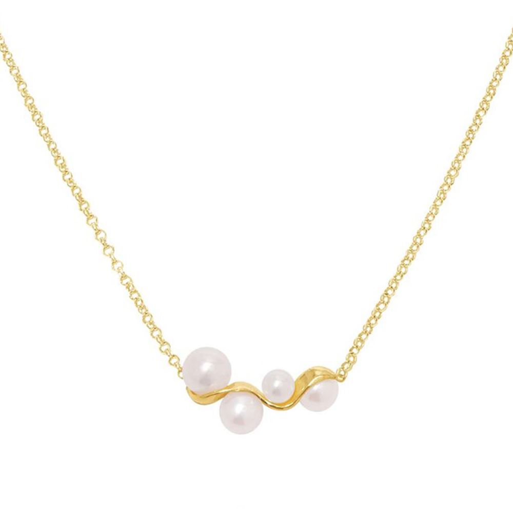 OLIVIA YAO MOIRAE純淨之息金色珍珠項鍊