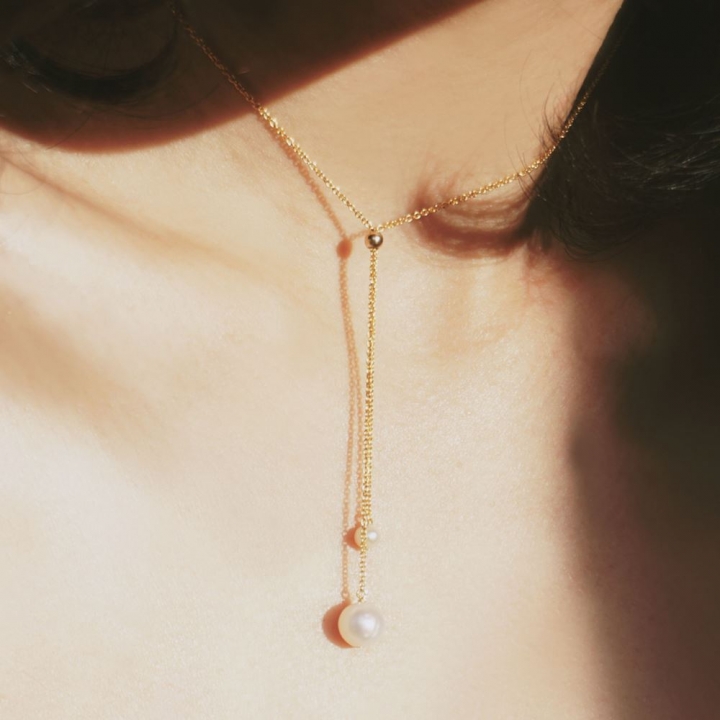 Pearl Bell NecklacePEARL BELL垂墜珍珠鈴鐺項鍊