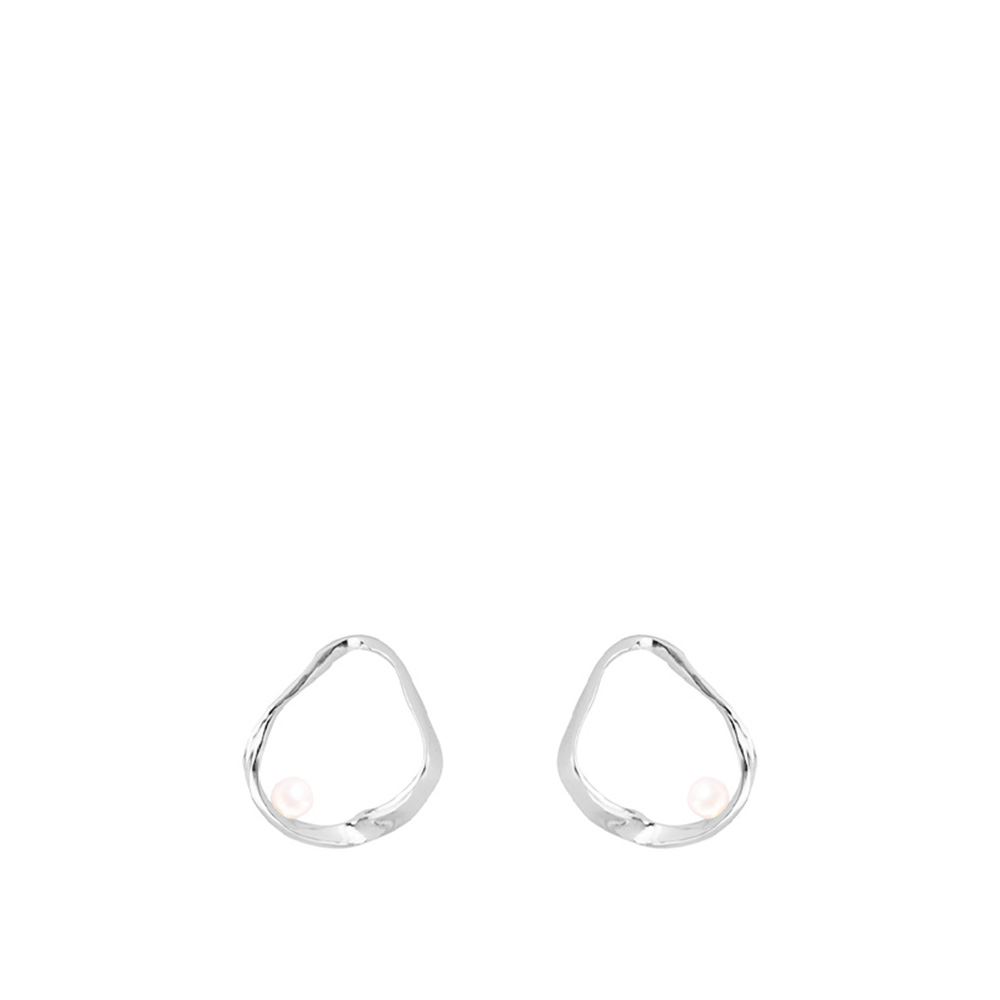 OLIVIA YAO Ripple 鏤空絲帶珍珠耳環