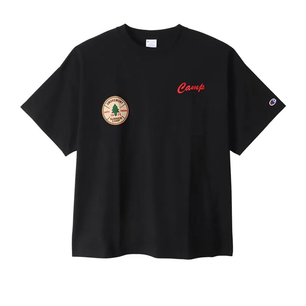 Champion CASUAL系列 -CAMP美式復古刺繡口袋短袖T恤