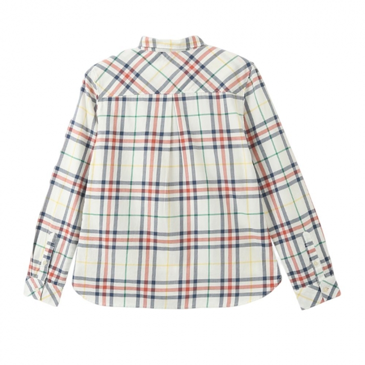 AP L/S Shirt女裝-斜紋經典格基本款長袖襯衫