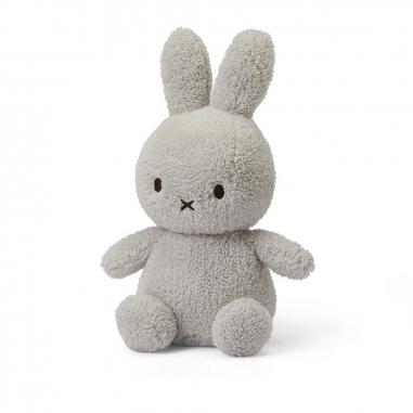 Miffy Sitting Terry Light Grey-23cm-9BON TON TOYS|Miffy米菲兔填充玩偶-淺灰 23cm