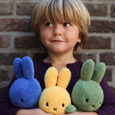 Miffy Sitting Terry Light Grey-23cm-9BON TON TOYS|Miffy米菲兔填充玩偶-淺灰 23cm