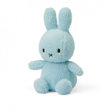 Miffy Sitting Terry Light Blue-23cm-9 BON TON TOYS|Miffy米菲兔填充玩偶-淺藍 23CM