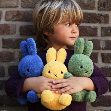Miffy Sitting Terry Light Blue-23cm-9 BON TON TOYS|Miffy米菲兔填充玩偶-淺藍 23CM