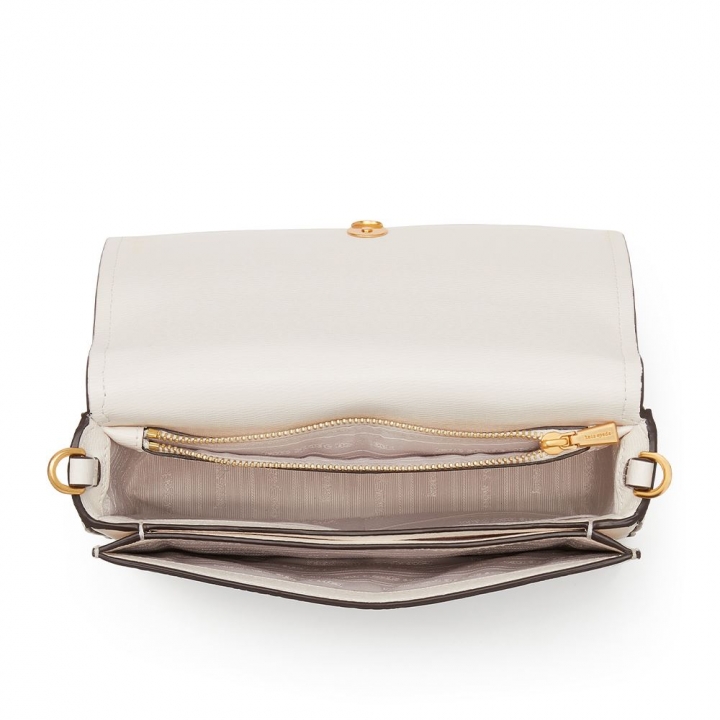 MORGAN SEASHELL EMBOSSED SAFFIANO LEATHER FLAP CHAIN WALLETMORGAN配件包