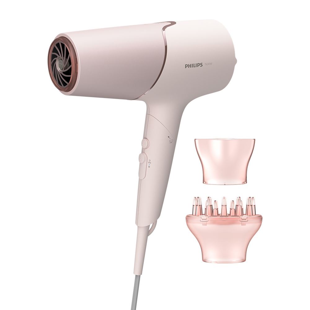 Philips Philips 飛利浦｜智能護髮礦物負離子吹風機 (BHD538) 玫瑰粉霧