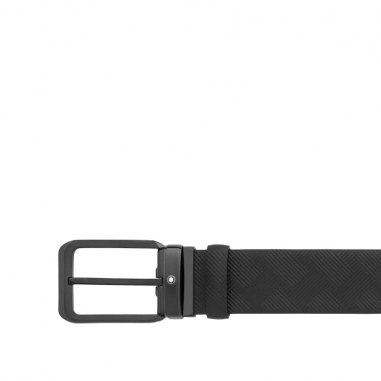 Black 35 mm reversible leather belt黑色 35 毫米雙面皮帶
