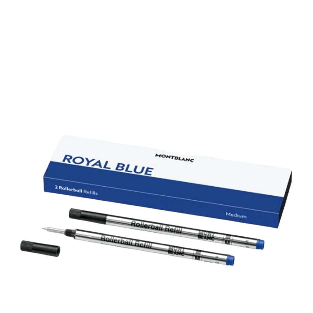 Montblanc 萬寶龍2 枝鋼珠筆筆芯 M  皇室藍2