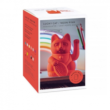 LUCKY CAT 招財貓_螢光橘(經典款)LUCKY CAT|德國DONKEY 幸運繽紛招財貓 經典螢光橘