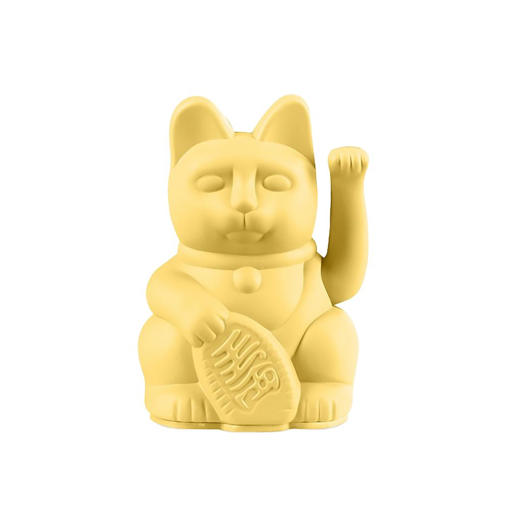 Donkey LUCKY CAT｜德國DONKEY 幸運繽紛招財貓 mini淡黃