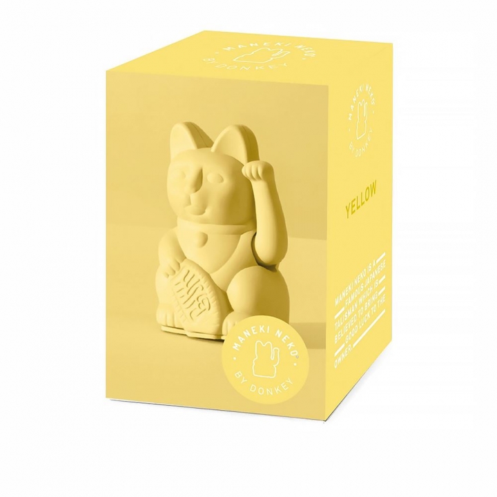 LUCKY CAT 招財貓_mini_淡黃LUCKY CAT 招財貓_mini_淡黃