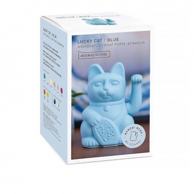 LUCKY CAT 招財貓_藍  經典款LUCKY CAT｜德國DONKEY 幸運繽紛招財貓 經典藍