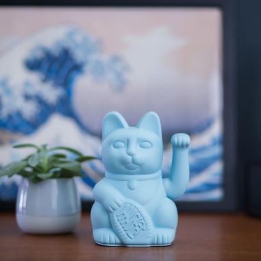 LUCKY CAT 招財貓_藍  經典款LUCKY CAT｜德國DONKEY 幸運繽紛招財貓 經典藍