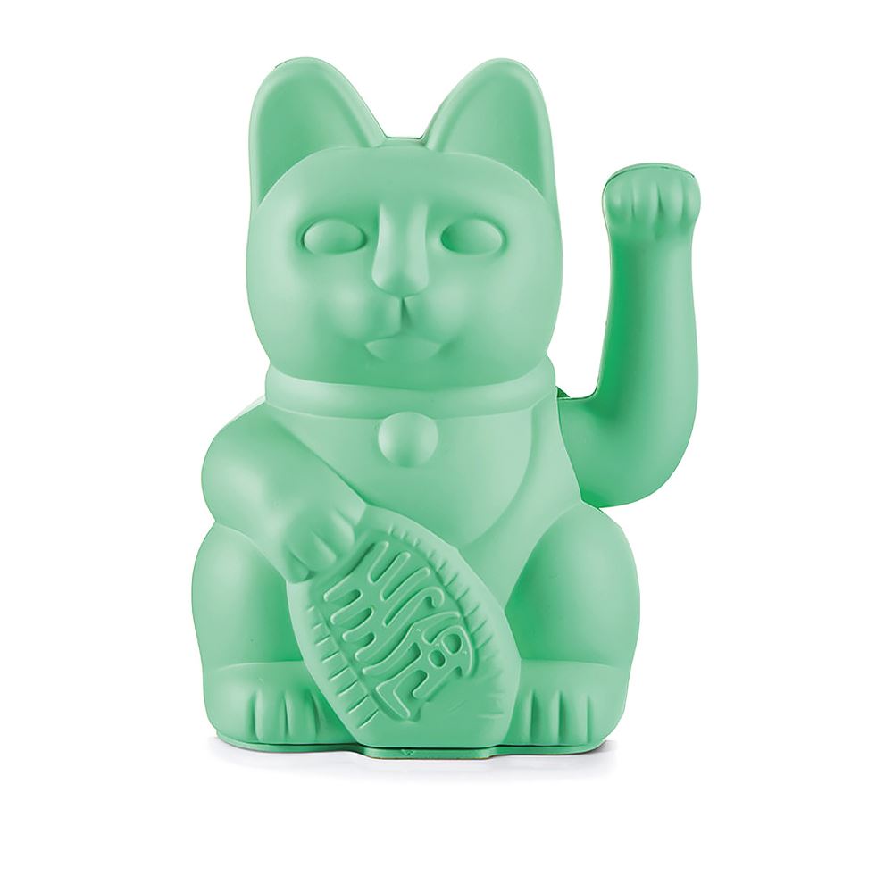 Donkey LUCKY CAT｜德國DONKEY 幸運繽紛招財貓 經典薄荷綠