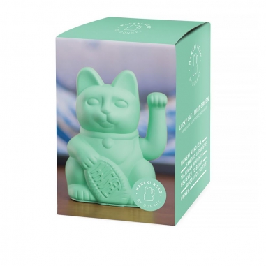 LUCKY CAT 招財貓_薄荷綠 經典款LUCKY CAT|德國DONKEY 幸運繽紛招財貓 經典薄荷綠