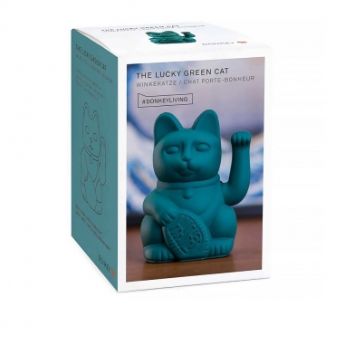LUCKY CAT 招財貓_綠(經典款)LUCKY CAT|德國DONKEY 幸運繽紛招財貓 經典綠