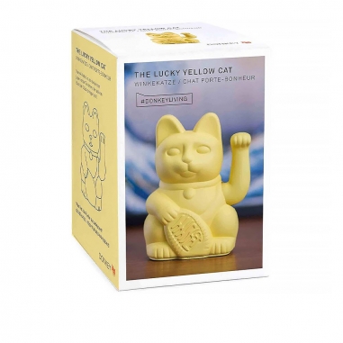 LUCKY CAT 招財貓_黃(經典款)LUCKY CAT|德國DONKEY 幸運繽紛招財貓 經典黃