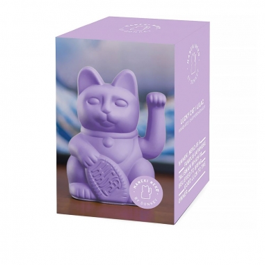 LUCKY CAT 招財貓_淡紫色(經典款)LUCKY CAT｜德國DONKEY 幸運繽紛招財貓 經典淡紫色