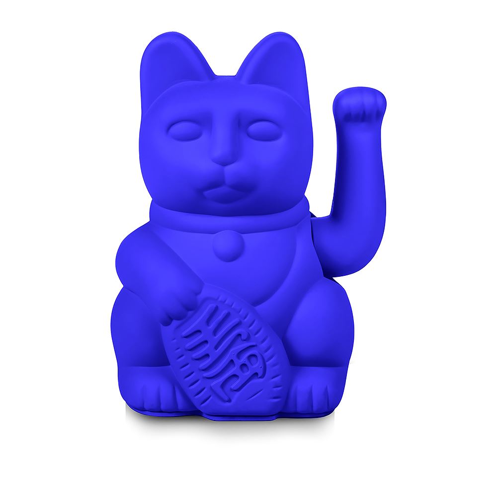 Donkey LUCKY CAT｜德國DONKEY 幸運繽紛招財貓 經典皇家藍