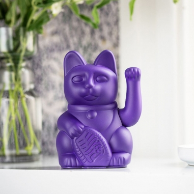 LUCKY CAT 招財貓_深紫 經典款LUCKY CAT|德國DONKEY 幸運繽紛招財貓 經典深紫