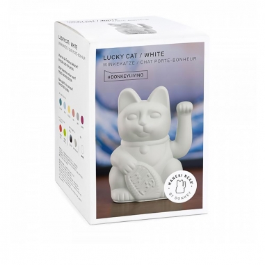 LUCKY CAT 招財貓_白(經典款)LUCKY CAT|德國DONKEY 幸運繽紛招財貓 經典白