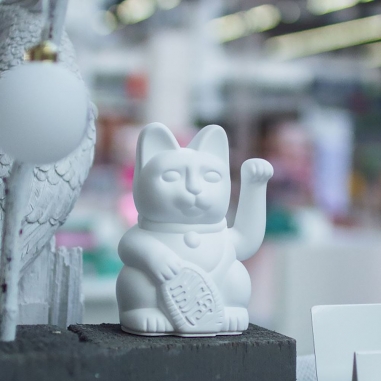 LUCKY CAT 招財貓_白(經典款)LUCKY CAT|德國DONKEY 幸運繽紛招財貓 經典白