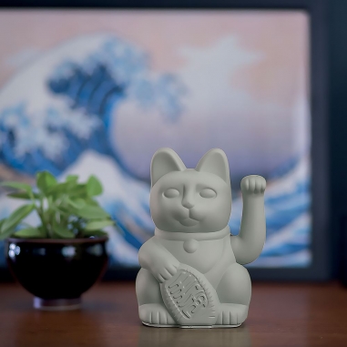 LUCKY CAT 招財貓_灰  經典款LUCKY CAT｜德國DONKEY 幸運繽紛招財貓 經典灰