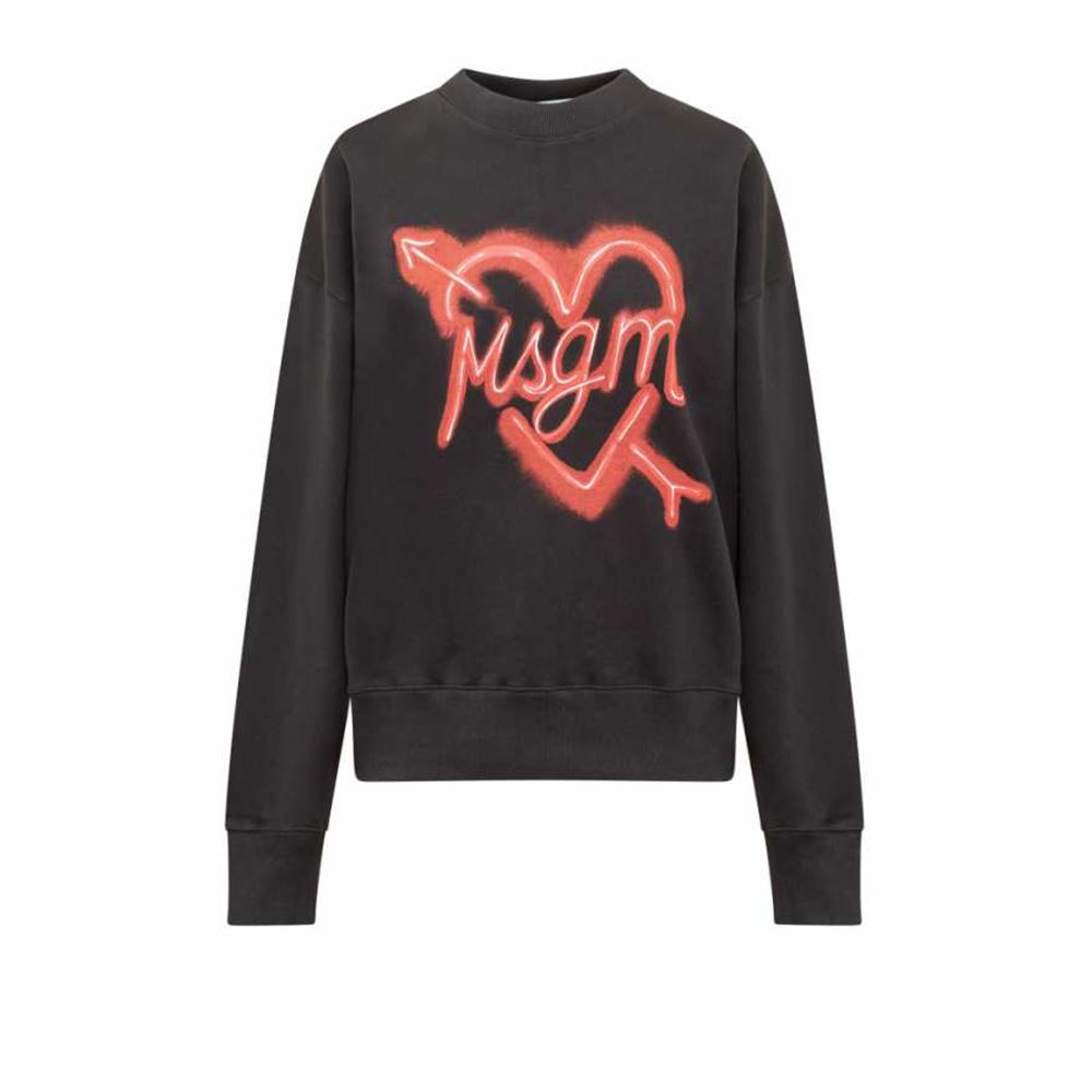 MSGM 愛心LOGO圖案連帽運動衫