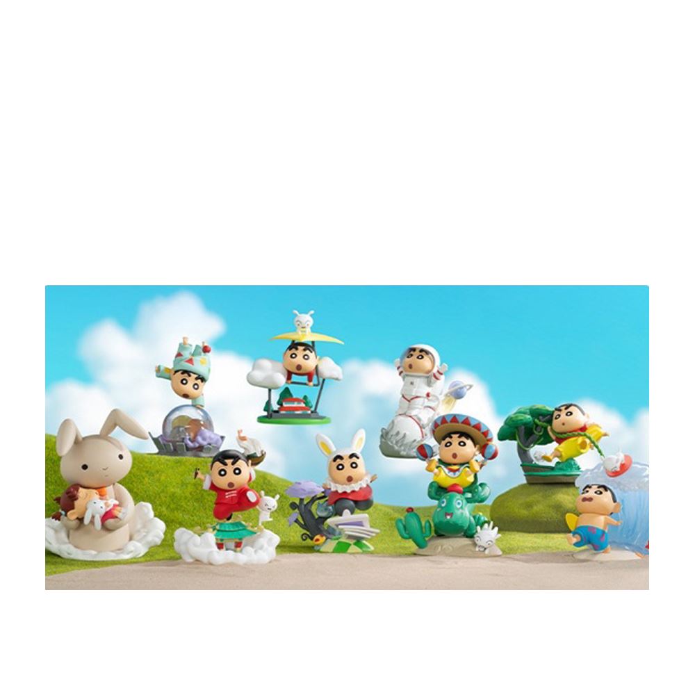 52TOYS 52TOYS 蠟筆小新經典場景系列盲盒手辦公仔盒玩 (單入隨機出貨)