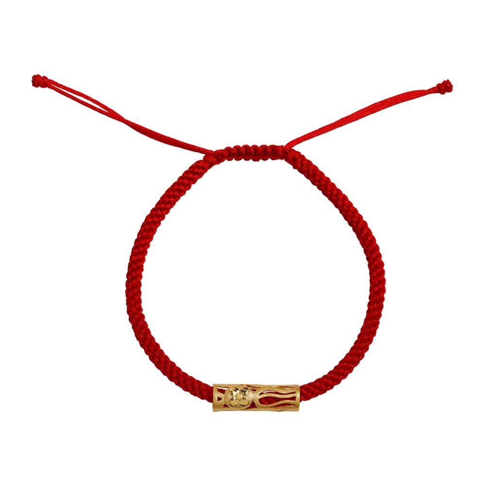 Ever Rich Jewelry Le petit design黃金紅繩手鍊(杮花生)