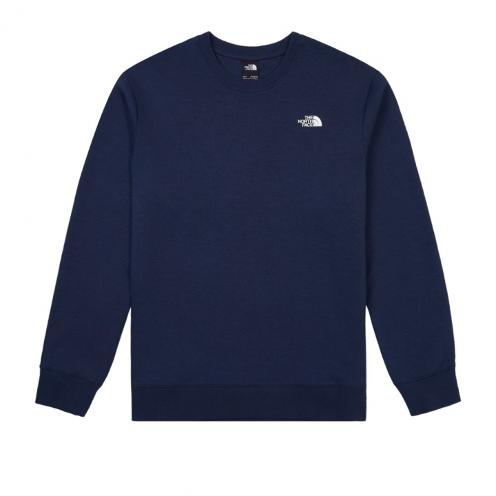 TNF SUEDE LOGO CREW背部品牌LOGO印花寬鬆大學T