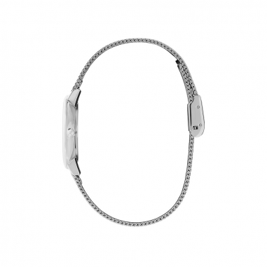 Signature Floral Ultra Slim Blue & Silver Mesh WatchSignature Floral 藍面不鏽鋼女錶-銀