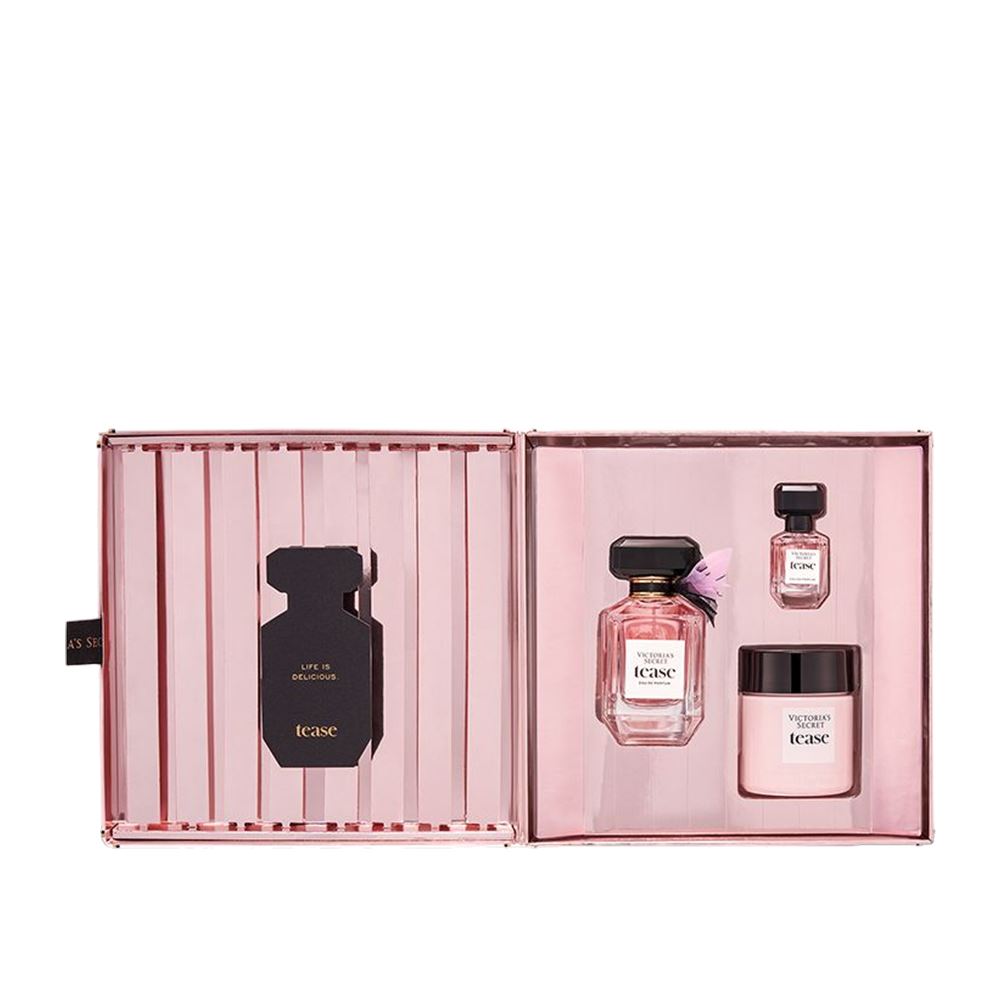 Victoria's Secret TEASE黑色誘惑系列 香水身體霜|3件套